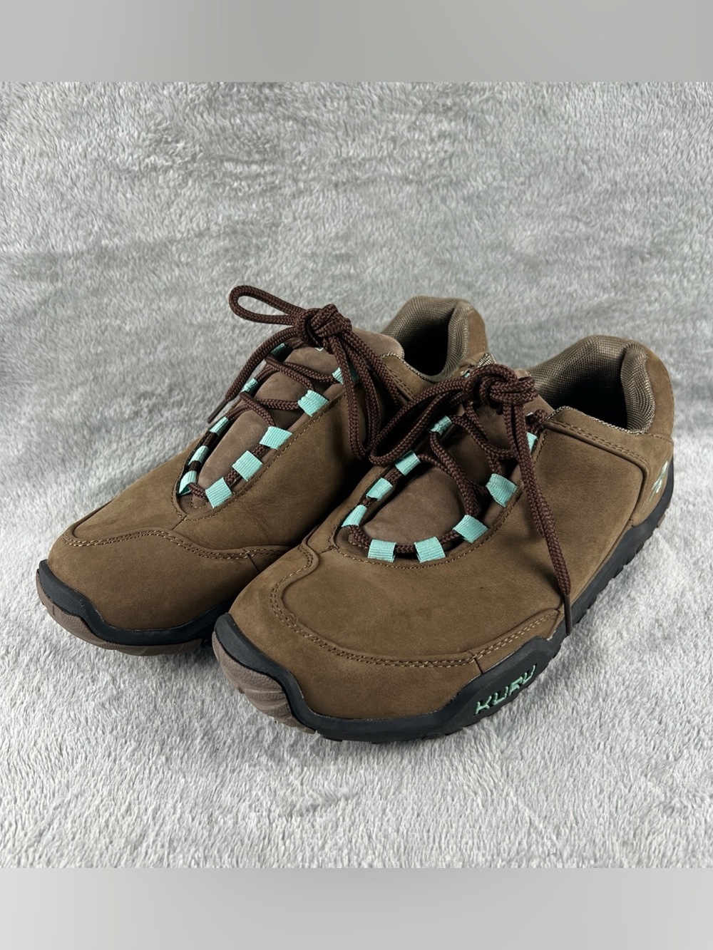 Kuru Chicane Womens Size 9D Brown Black Athletic Leather Walking Shoes Sneakers